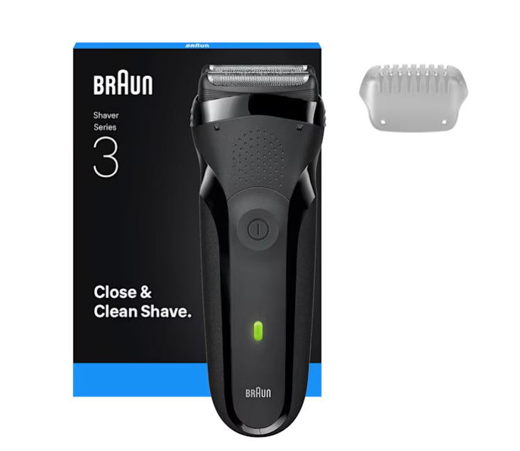 BRAUN PED 300SNERO | CURA PERSONA | RASATURA | RASOIO ELETTRICO | RASOIO RIC. 3LAME W&D LED AUT.30MI