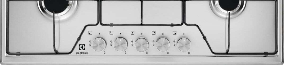 Electrolux BI   KGS7534SX   | 75 cm New Linea Slim Profilo 8 mm - 5 fuochi gas - Bruciatori ad alta