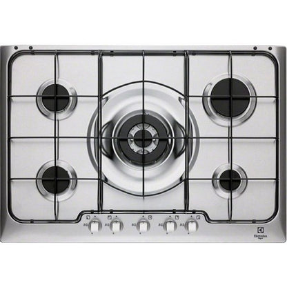 Electrolux BI   PX750UV   | 75 cm Soft - 5 fuochi gas - Bruciatori Fiamma Pura - 1 bruciatore Wok -