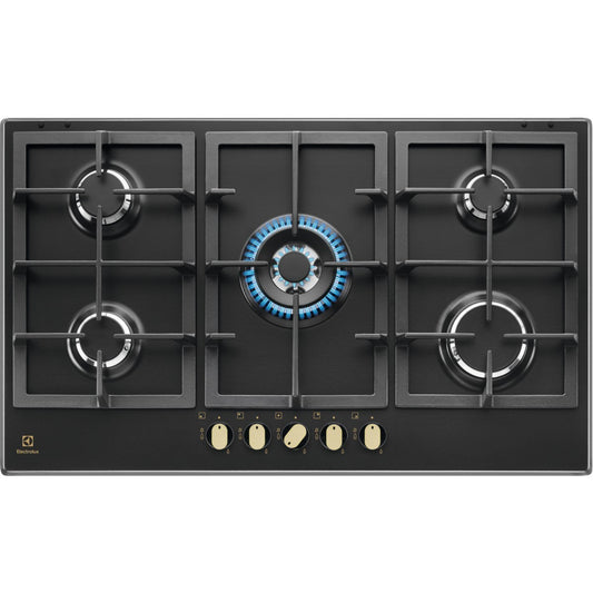Electrolux BI   KGS9536RN   | 90 cm Slim 2.0 Profilo 8 mm - WOK- 5 fuochi gas - bruciatori ad alta e