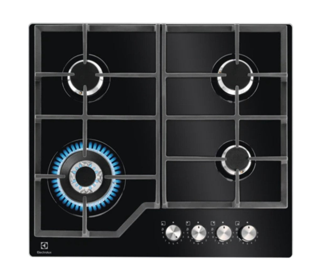 Electrolux BI   KGG64362K   | 60 cm - Nuova estetica Gas on Glass - Step Power - 4 fuochi - Bruciato