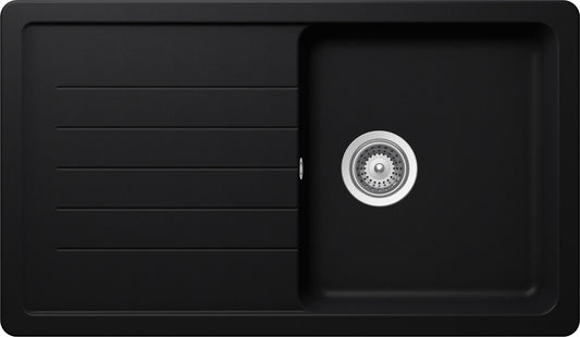 Schock TOLD100A84 | 1 VASCA + GOCCIOLATOIO - REVERSIBILE - PUNTA A TAZZA  DI SERIE | Cristadur | 860