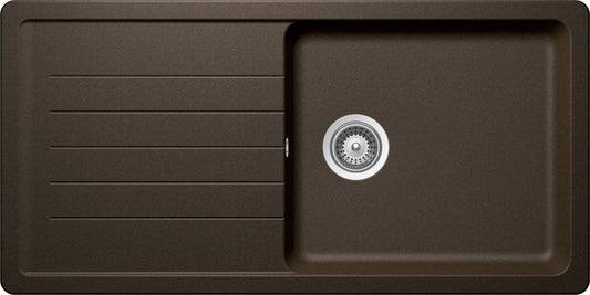 Schock TOLD100LA87 | 1 VASCA LARGE + GOCC. - REVERSIBILE - PUNTA A TAZZA  DI SERIE | Cristadur | 100