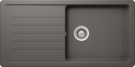 Schock TOLD100LA91 | 1 VASCA LARGE + GOCC. - REVERSIBILE - PUNTA A TAZZA  DI SERIE | Cristadur | 100