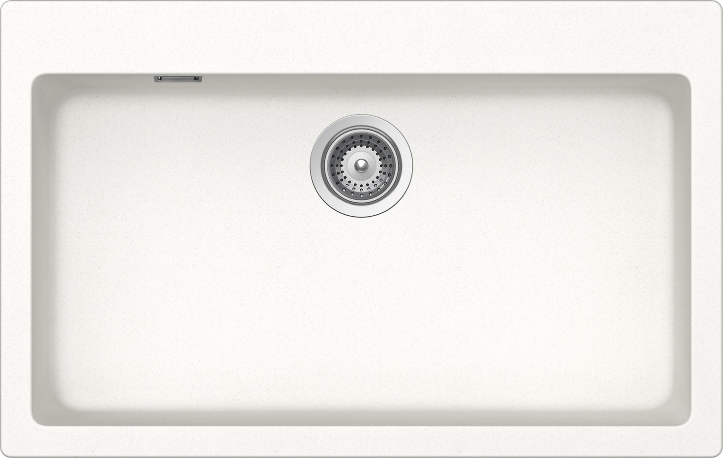 Schock PRIN100AP01 | 1 VASCA | Cristalite | 790x500 | BIANCO ASSOLUTO | Base 80 | VASCHE CON BANCO R