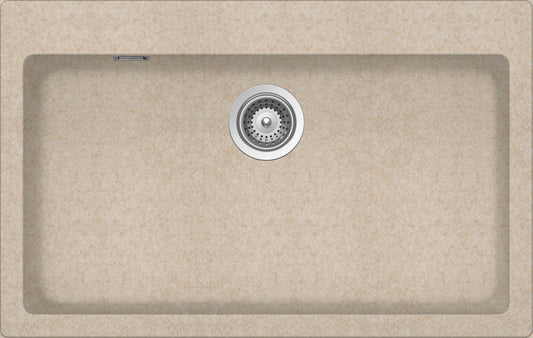 Schock PRIN100AP58 | 1 VASCA | Cristalite | 790x500 | AVENA | Base 80 | VASCHE CON BANCO RUBINETTERI