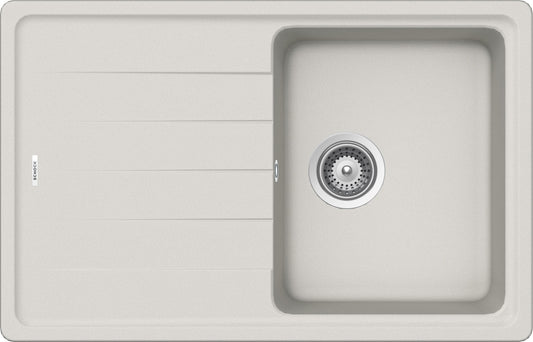 Schock ELED100SA16 | 1 VASCA + GOCCIOLATOIO - REVERSIBILE | Cristalite | 780X500 | NEW ALUMINA | Bas