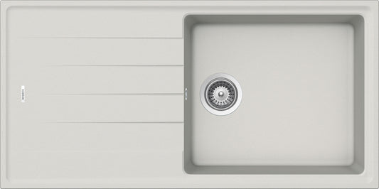 Schock ELED100LA16 | 1 VASCA LARGE + GOCCIOLATOIO - REVERSIBILE | Cristalite | 1000x500 | NEW ALUMIN