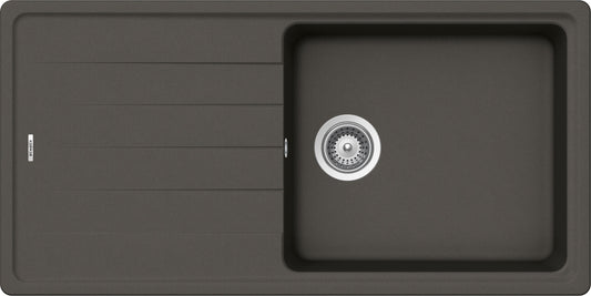 Schock ELED100LA43 | 1 VASCA LARGE + GOCCIOLATOIO - REVERSIBILE | Cristalite | 1000x500 | ASPHALT | 