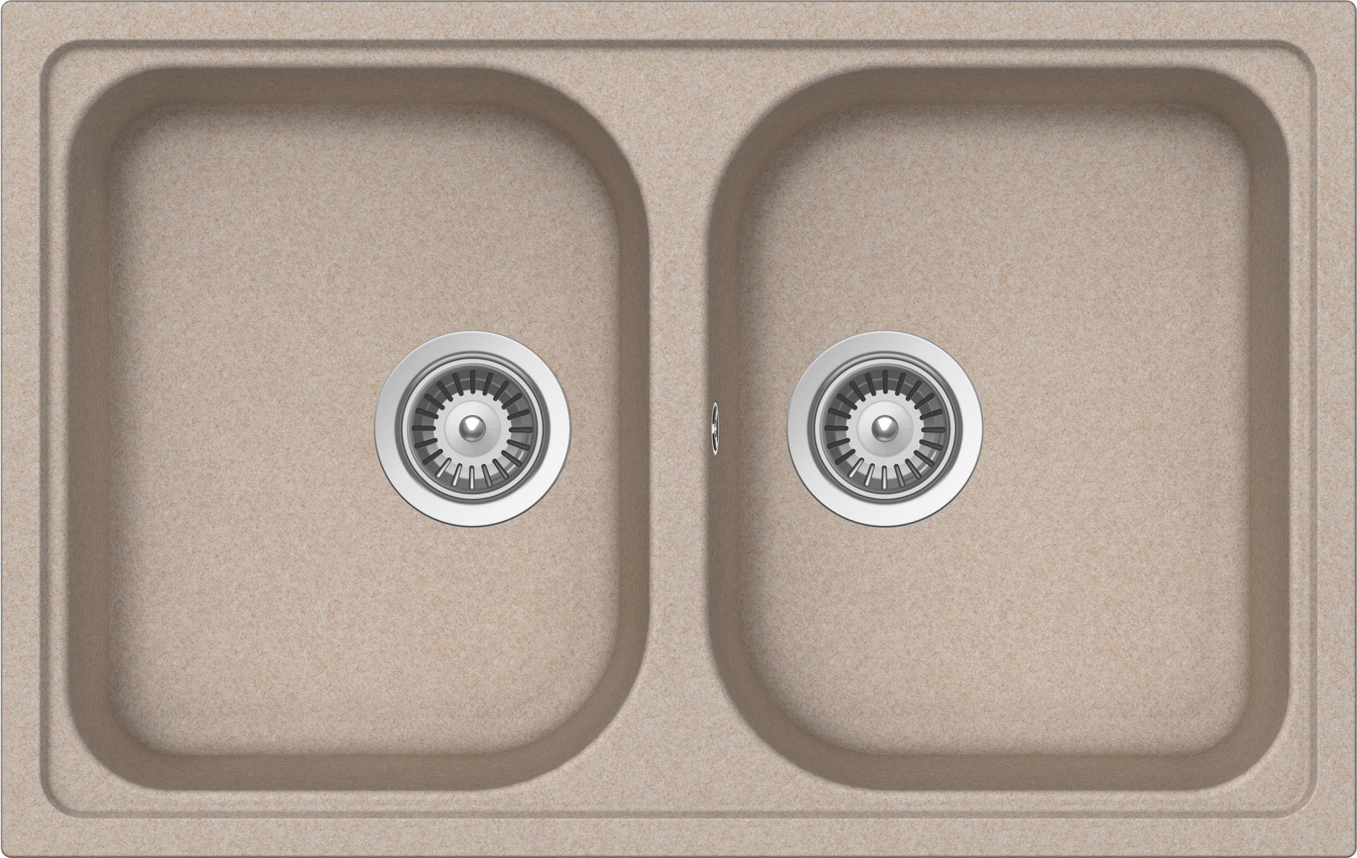 Schock LITN200SA58N | 2 VASCHE | Cristalite | 790x500 | AVENA | Base 80 | LAVELLI CRISTALITE