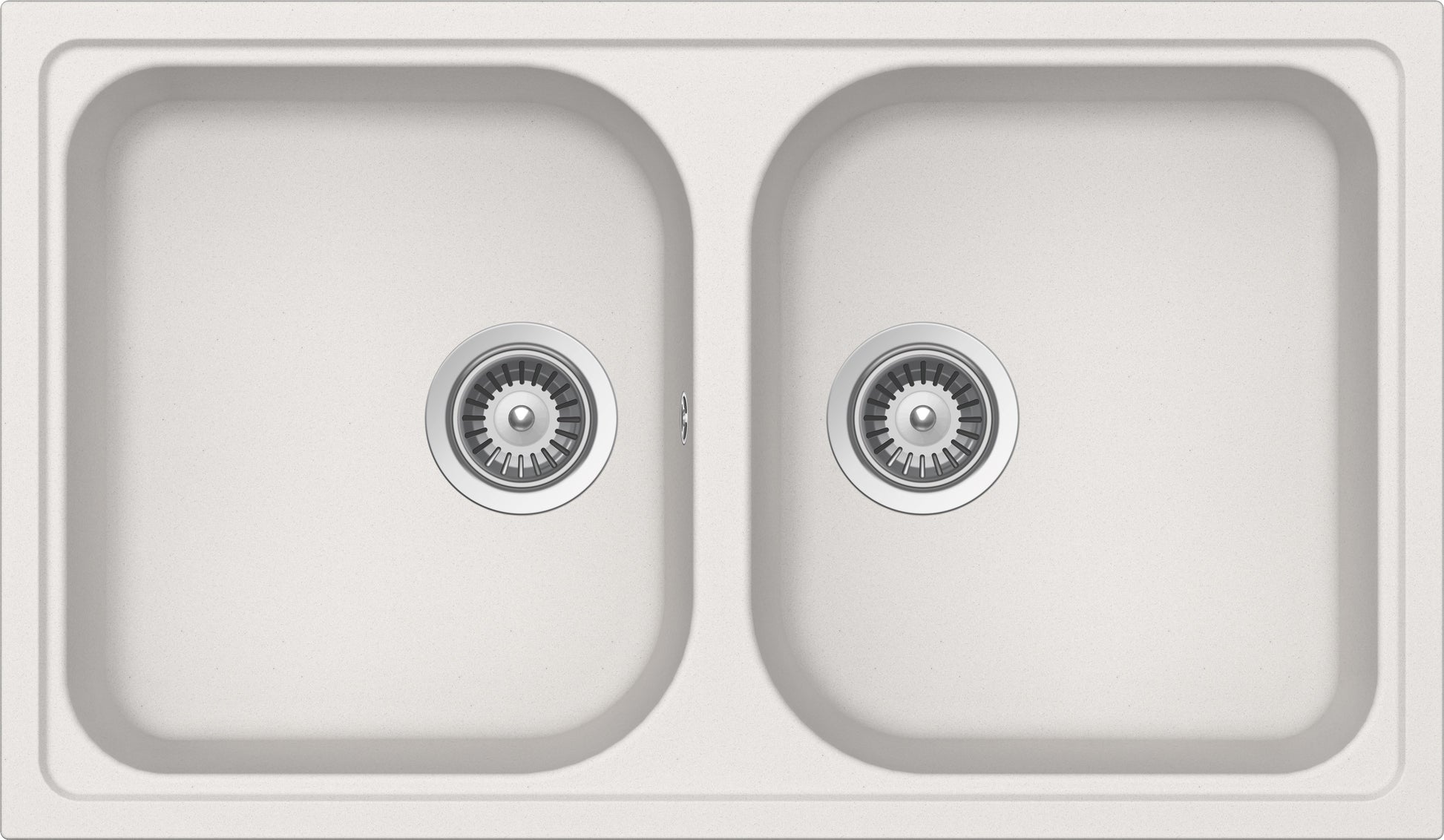 Schock LITN200A16N | 2 VASCHE | Cristalite | 860x500 | NEW ALUMINA | Base 90 | LAVELLI CRISTALITE