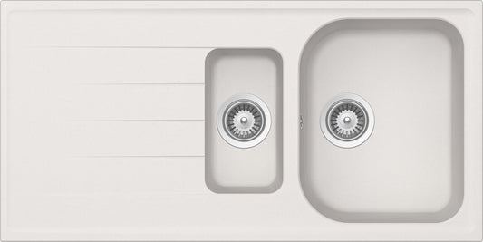 Schock LITD150A16N | 1 + 1/2 VASCA + GOCCIOLATOIO - REVERSIBILE | Cristalite | 1000x500 | NEW ALUMIN