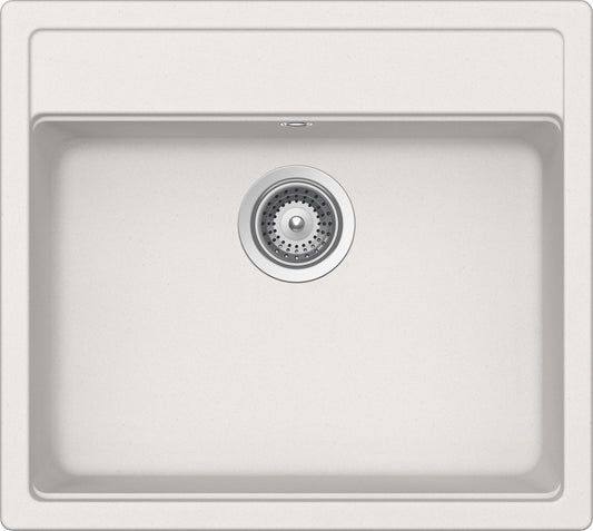 Schock NEMN100016 | 1 VASCA - BINARIO INTEGRATO PER ACCESSORI | Cristalite | 570x510 | NEW ALUMINA |