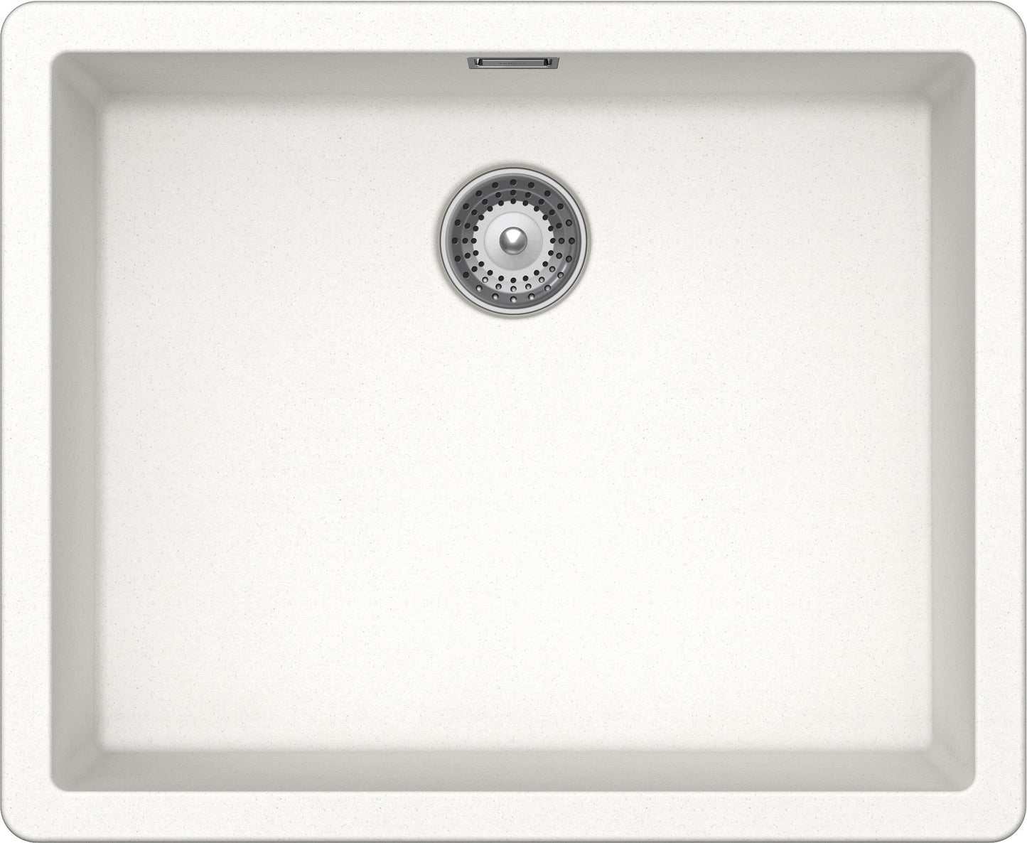 Schock BYKN100LA01 | 1 VASCA | Cristalite | 556X456 | BIANCO ASSOLUTO | Base 60 | VASCHE SOPRATOP - 