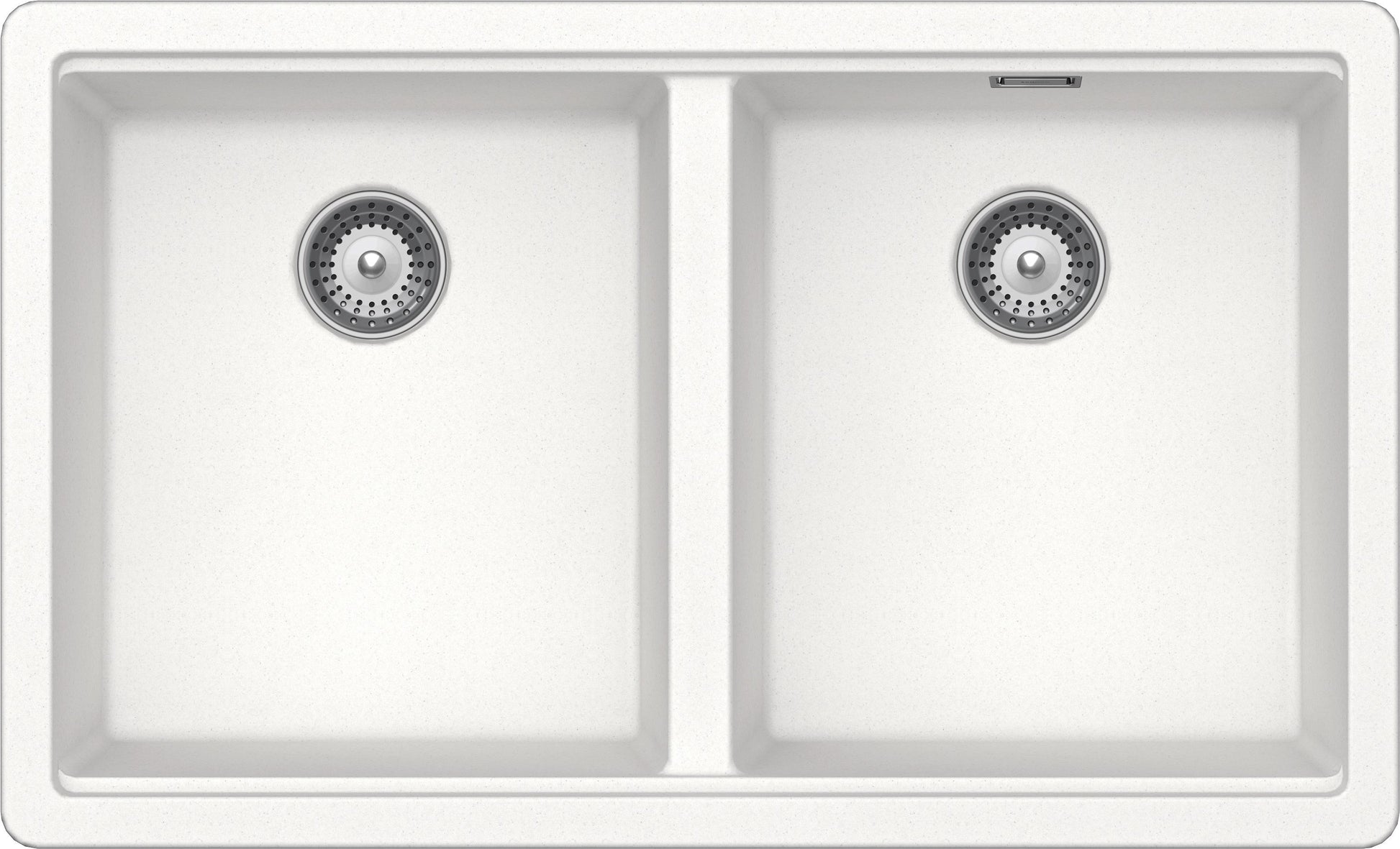 Schock BYKN200A01 | 2 VASCHE - BINARIO INTEGRATO PER ACCESSORI | Cristalite | 750X456  | BIANCO ASSO