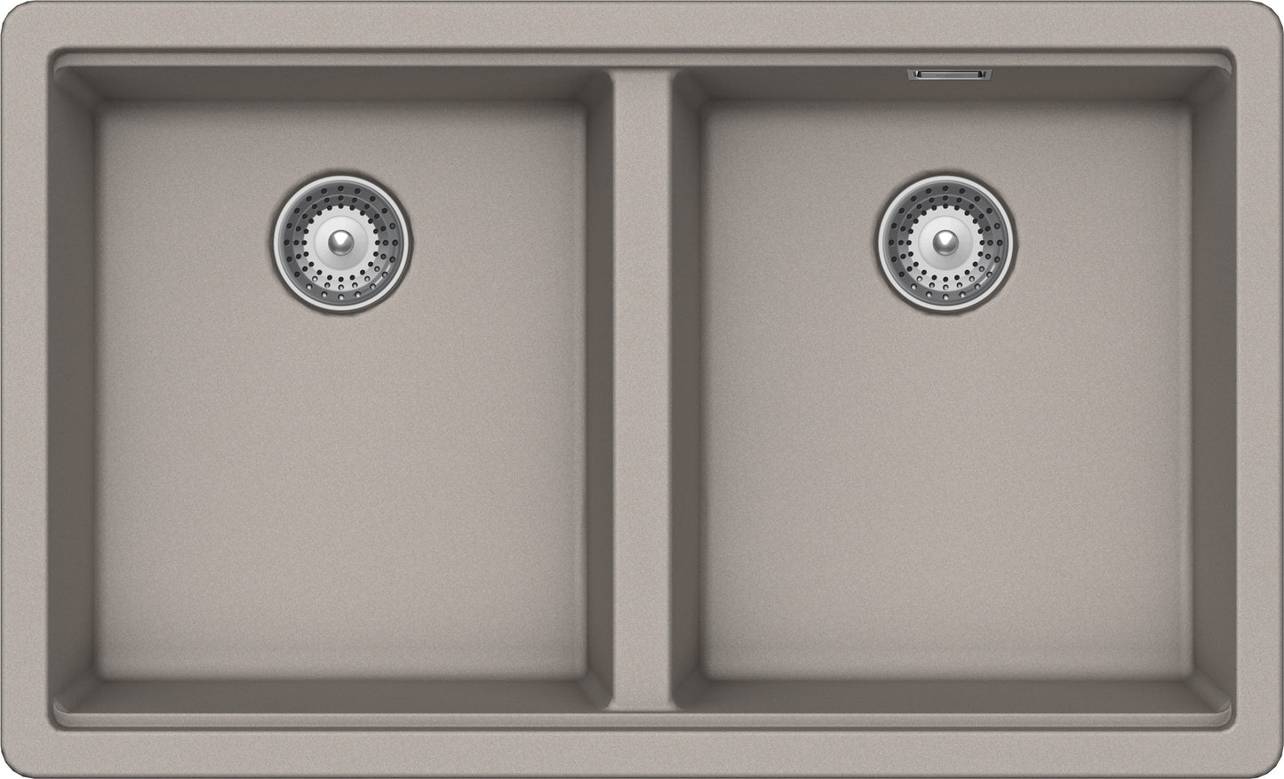 Schock BYKN200A42 | 2 VASCHE - BINARIO INTEGRATO PER ACCESSORI | Cristalite | 750X456  | GRIGIO TORT