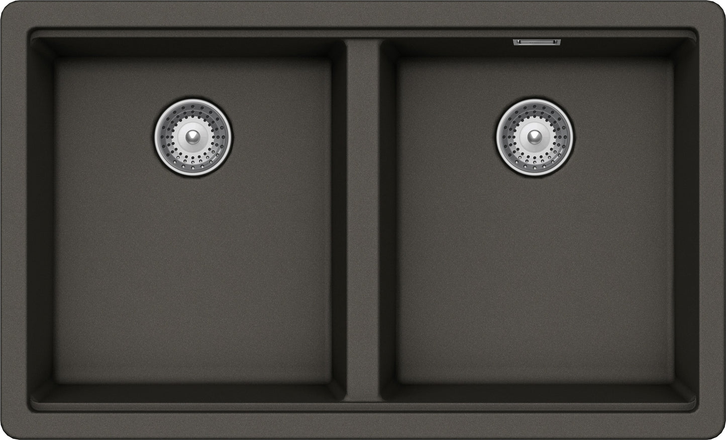 Schock BYKN200A43 | 2 VASCHE - BINARIO INTEGRATO PER ACCESSORI | Cristalite | 750X456  | ASPHALT | B