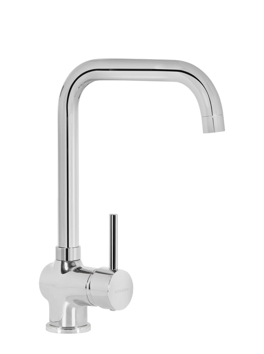 Schock SXTIME80 | MISCELATORE CANNA A PONTE  | OTTONE |  | CROMATO | Base  | MISCELATORI STANDARD