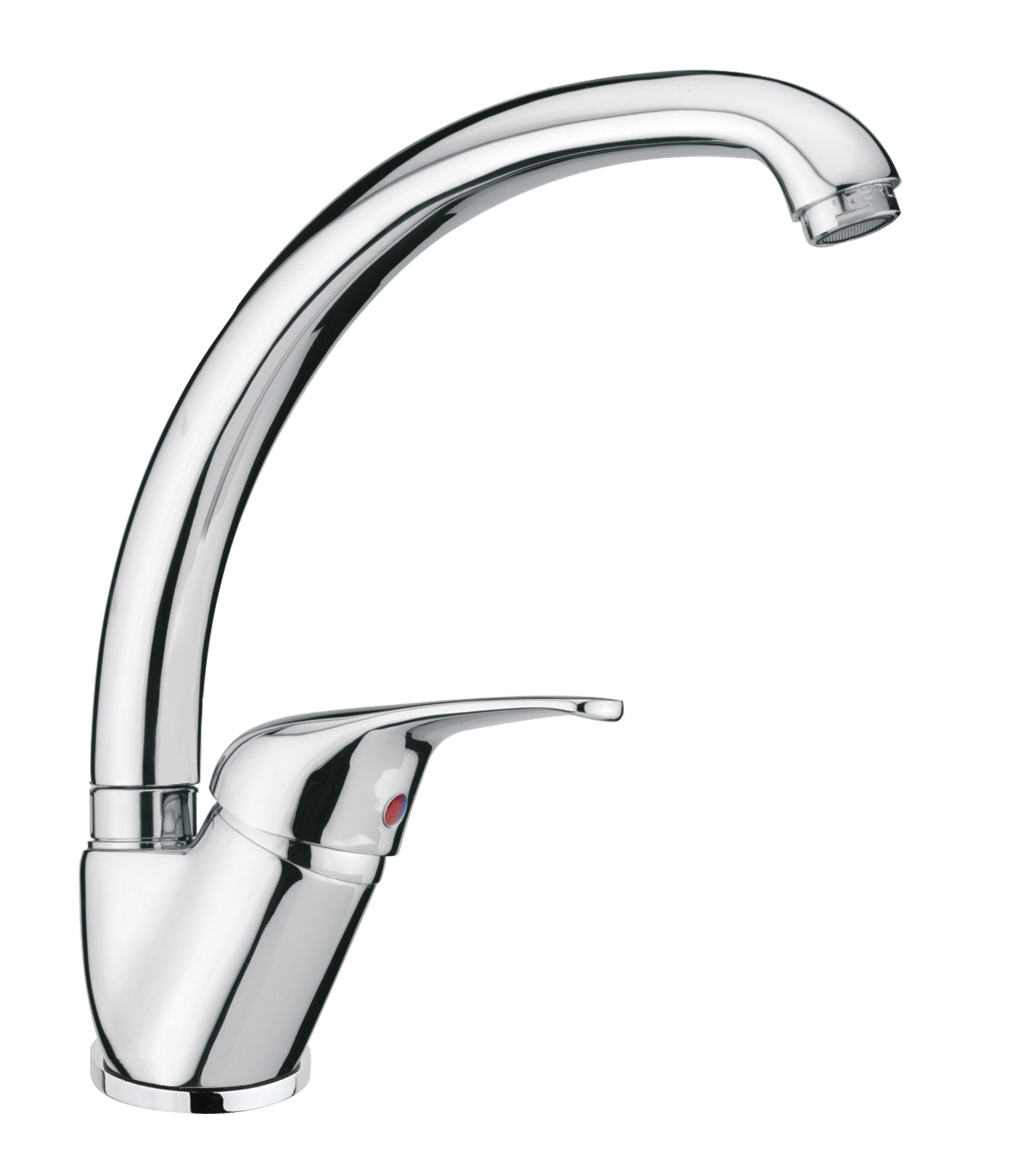 Schock SXOMEGA80 | MISCELATORE LAVELLO 45_ CANNA CONICA | OTTONE |  | CROMATO | Base  | MISCELATORI 