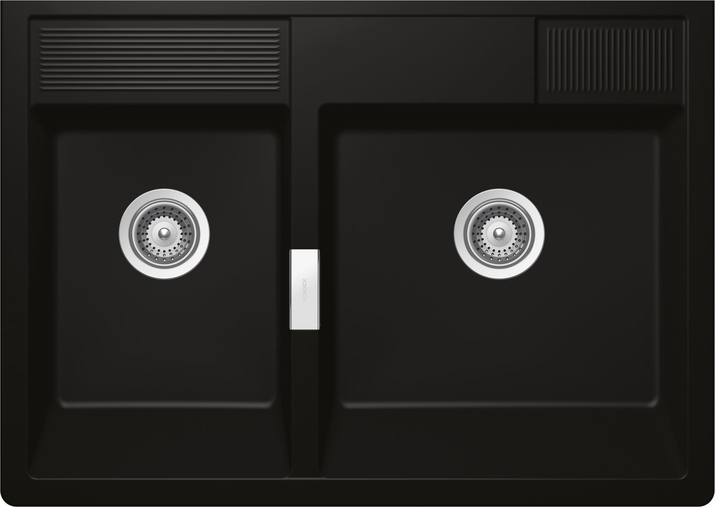 Schock KALM175G75 | 2 VASCHE - DA APPOGGIO - SALTARELLO E PUNTA A TAZZA DI SERIE  | Cristadur Green 