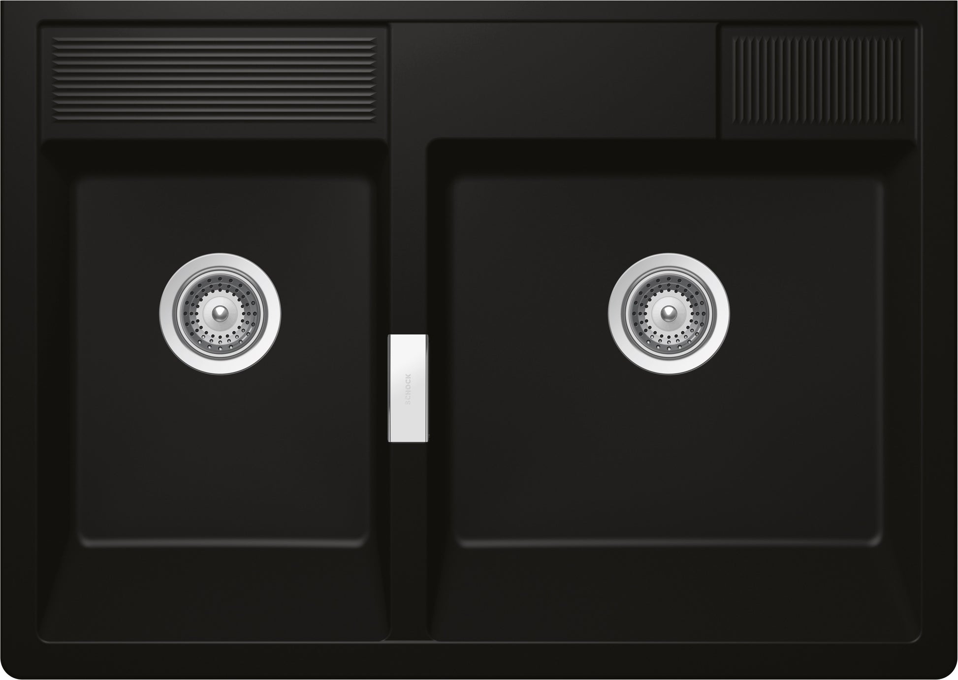 Schock KALM175G75 | 2 VASCHE - DA APPOGGIO - SALTARELLO E PUNTA A TAZZA DI SERIE  | Cristadur Green 