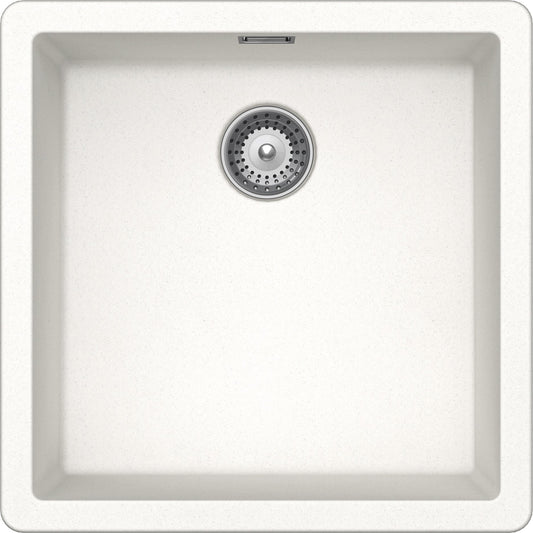 Schock BYKN100U01 | 1 VASCA | Cristalite | 400x400 | BIANCO ASSOLUTO | Base 50 | VASCHE SOTTOTOP - M