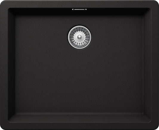 Schock BYKN100LU13 | 1 VASCA | Cristalite | 500x400 | NERO ASSOLUTO | Base 60 | VASCHE SOTTOTOP - MI