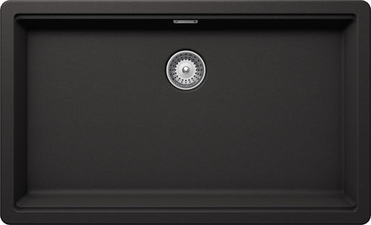 Schock BYKN100XLU13 | 1 VASCA - BINARIO INTEGRATO PER ACCESSORI | Cristalite | 694X400 | NERO ASSOLU