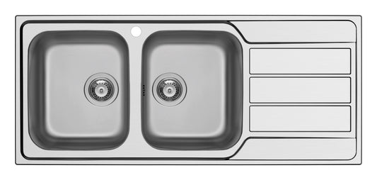 Schock MASTD200SX | 2 VASCHE + GOCCIOLATOIO - BORDO SEMIFILO - FAST FIX, GUARNIZIONE GIA' INSTALLATA