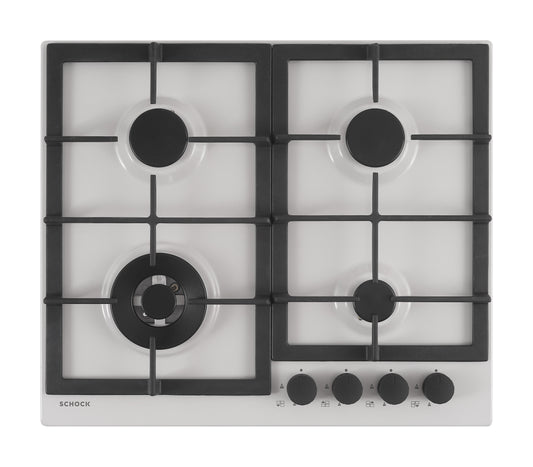 Schock STR64TH16 | 4 FUOCHI GAS - TRIPLA CORONA 3,8 Kw _ACCENSIONE - VALVOLE DI SICUREZZA - GRIGLIE 