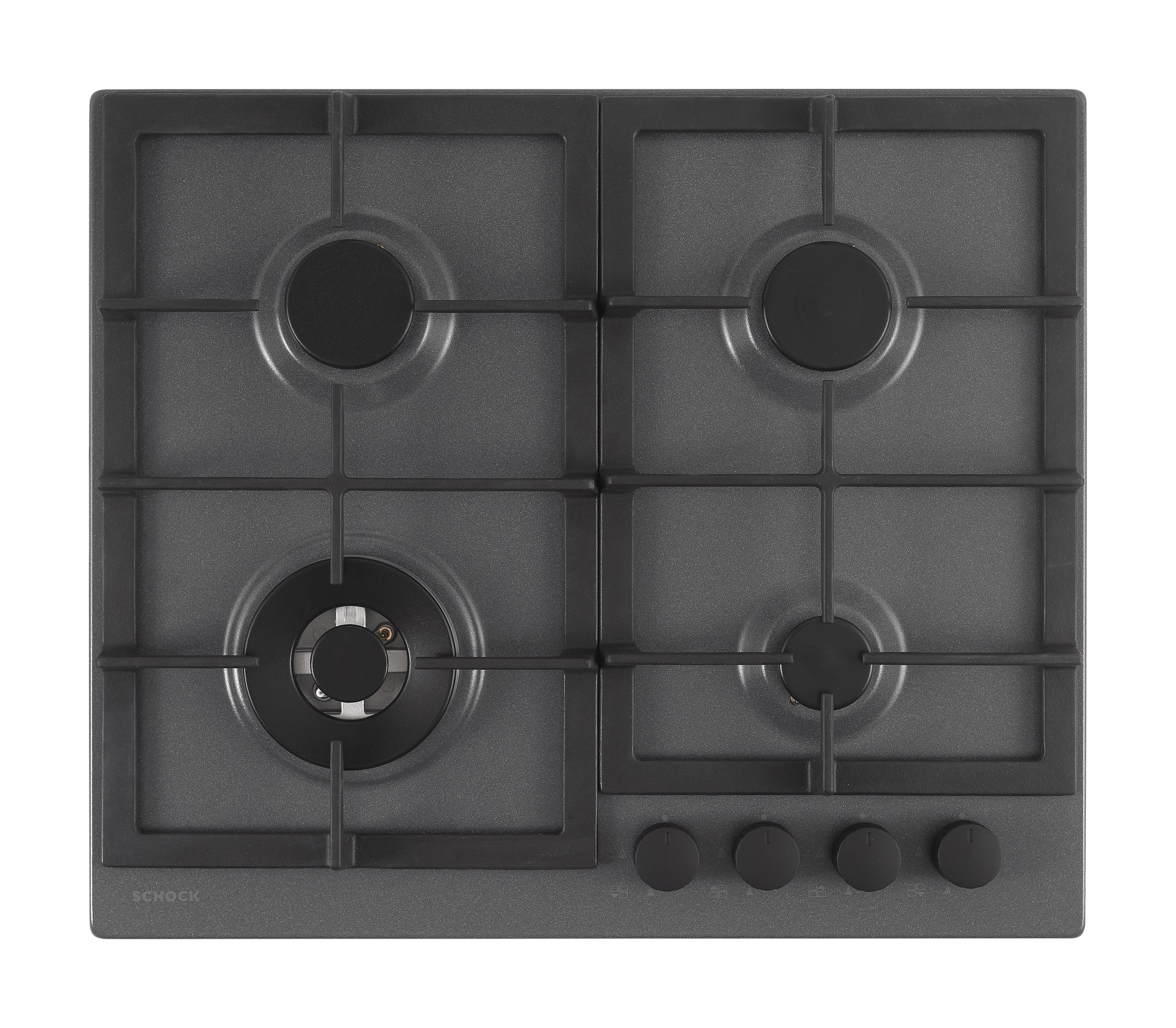 Schock STR64TH43 | 4 FUOCHI GAS - TRIPLA CORONA 3,8 Kw _ACCENSIONE - VALVOLE DI SICUREZZA - GRIGLIE 