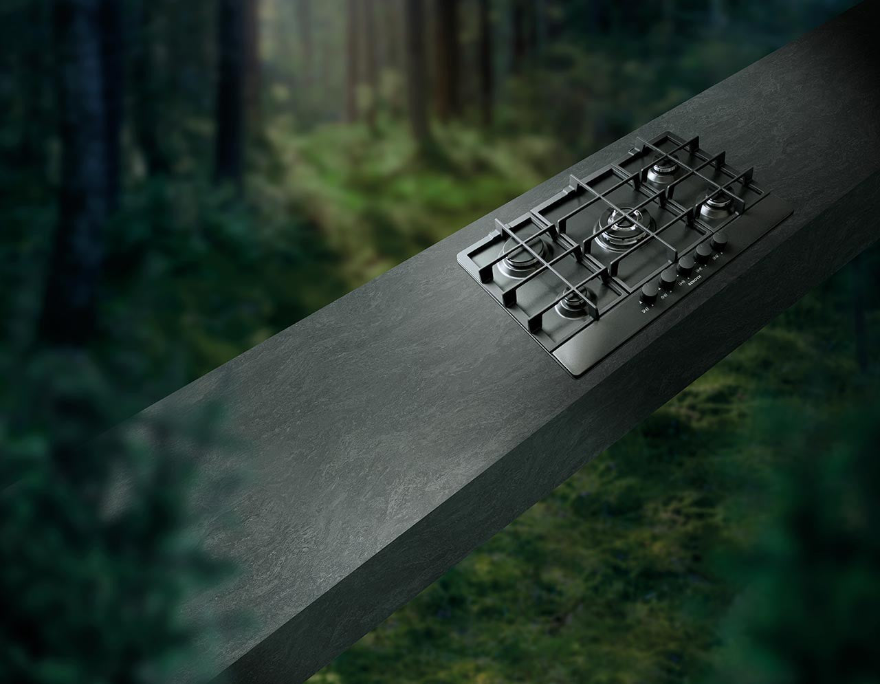 Schock STP855H16 | 5 FUOCHI GAS - TRIPLA CORONA 3,3 Kw  ACCENSIONE - VALVOLE DI SICUREZZA  GRIGLIE I