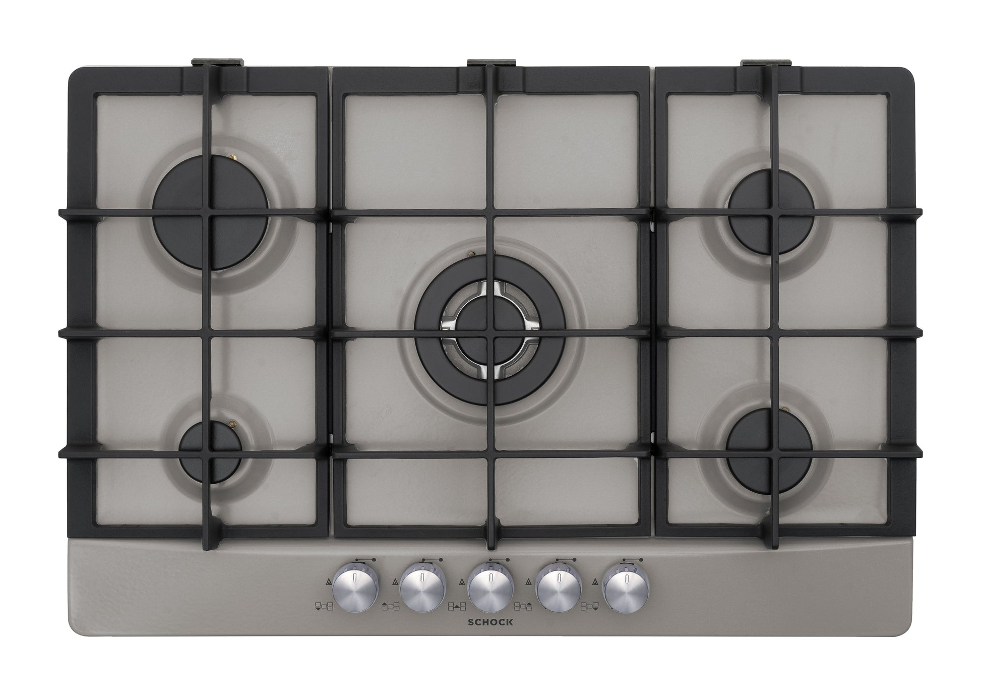 Schock STP855H42 | 5 FUOCHI GAS - TRIPLA CORONA 3,3 Kw  ACCENSIONE - VALVOLE DI SICUREZZA  GRIGLIE I