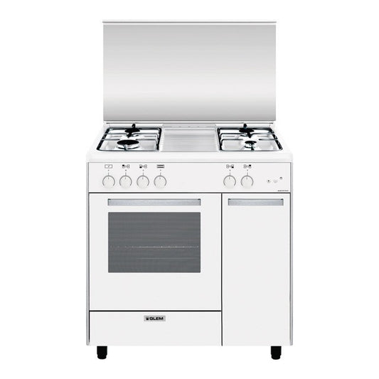 GLEM GAS BIANCO AS854GX | CUCINE | CUCINE FORNO A GAS | CUCINA FORNO A GAS 80-89CM | CUCINA 80CM 4F 