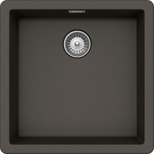 Schock BYKN100LU43 | 1 VASCA | Cristalite | 500x400 | ASPHALT | Base 60 | VASCHE SOTTOTOP - MISURE I