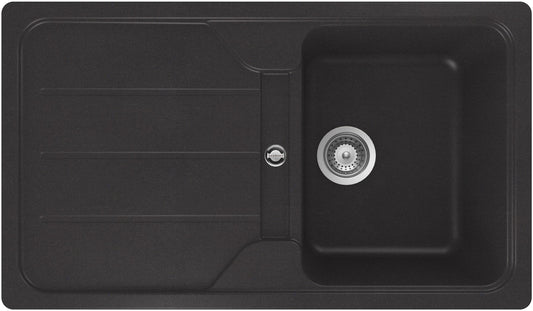 Schock FOMD100A51 | LAVELLO 1 VASCA + GOCCIOLATOIO - REVERSIBILE | Cristalite | 860x500 | ANTRACITE 