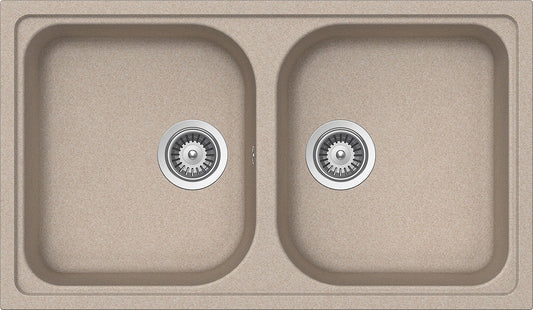 Schock FOMN200A58 | LAVELLO 2 VASCHE | Cristalite | 860x500 | AVENA | Base 90 | PRODOTTI FUORI CATAL