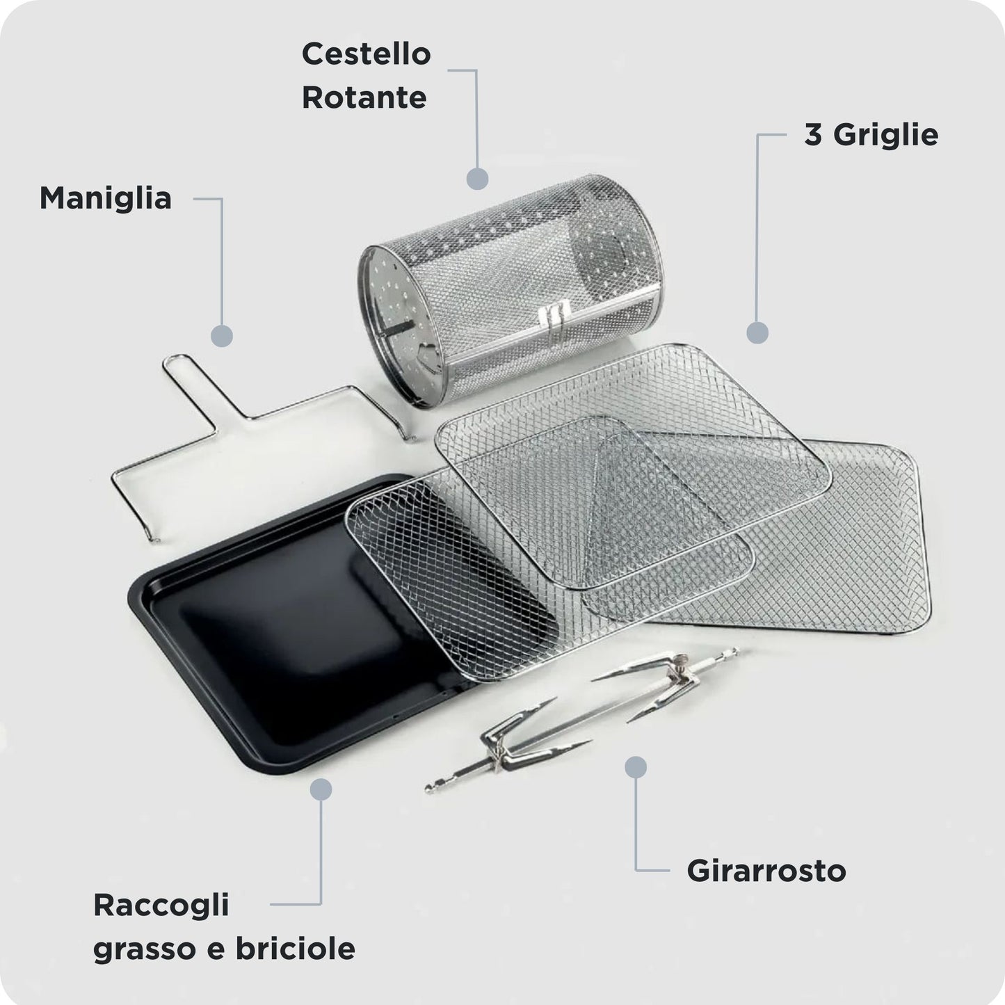 ARIETE PED 4619 | CUCINA | COTTURA CIBI | FRIGGITRICI | FRIGGITRICE AD ARIA 2000W 11L AIRY FRYER OVE