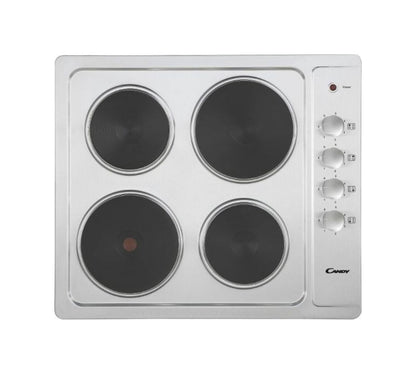 CANDY BI CLE64KX|33803124|Piano Elettrico da 60cm lateral inox;  Griglie in piattina; 4 piastre elet