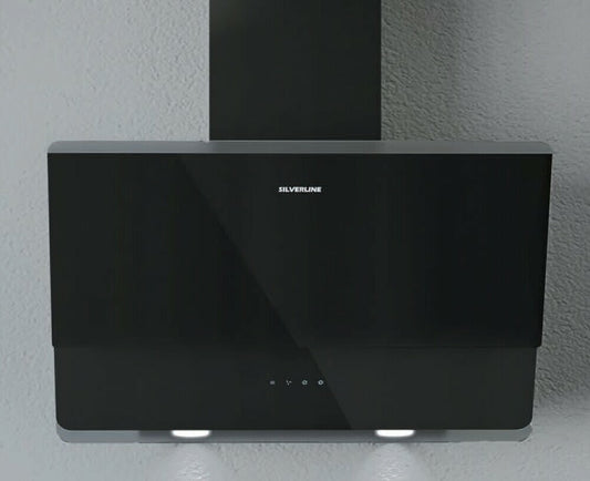 Silverline 3490.8.733.01 | cappe Oslo | parete | 80 cm | nero | A | 648m3/h, 3 velocita', comandi to