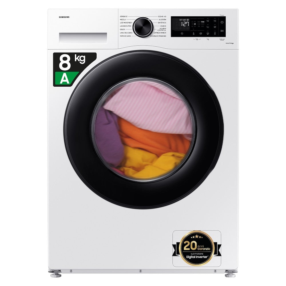 SAMSUNG BIANCO WW80CGC04DAEET | LAVATRICI | LAVATRICI CARICO FRONTALE | LAV. C/FRONTALE 8-8,99KG | L