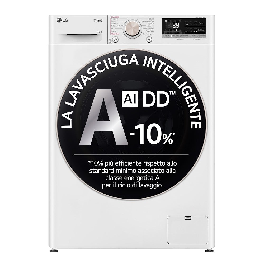 LG BIANCO D4R7011TSWG | LAVASCIUGA | LAVASCIUGA CARICO FRONTALE | LAVASCIUGA CARICO FRONTALE | LAVAS