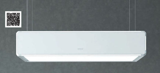 Silverline 4390.2.733.03 | cappe Lightline | isola | 120 cm | bianco | A | 600m3/h, drop control, te