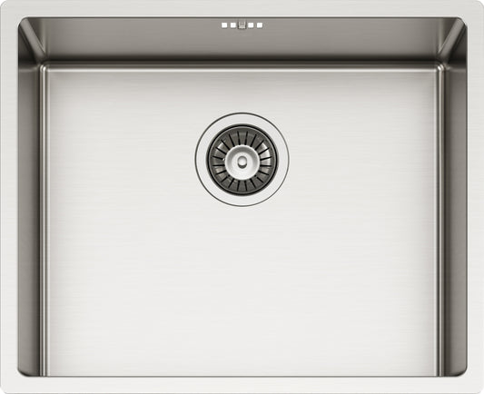 Schock OYSN100L | VASCA INOX - RAGGIO INTERNO 12 mm - saldato - 1mm - TRIPLA INSTALLAZIONE | Acciaio