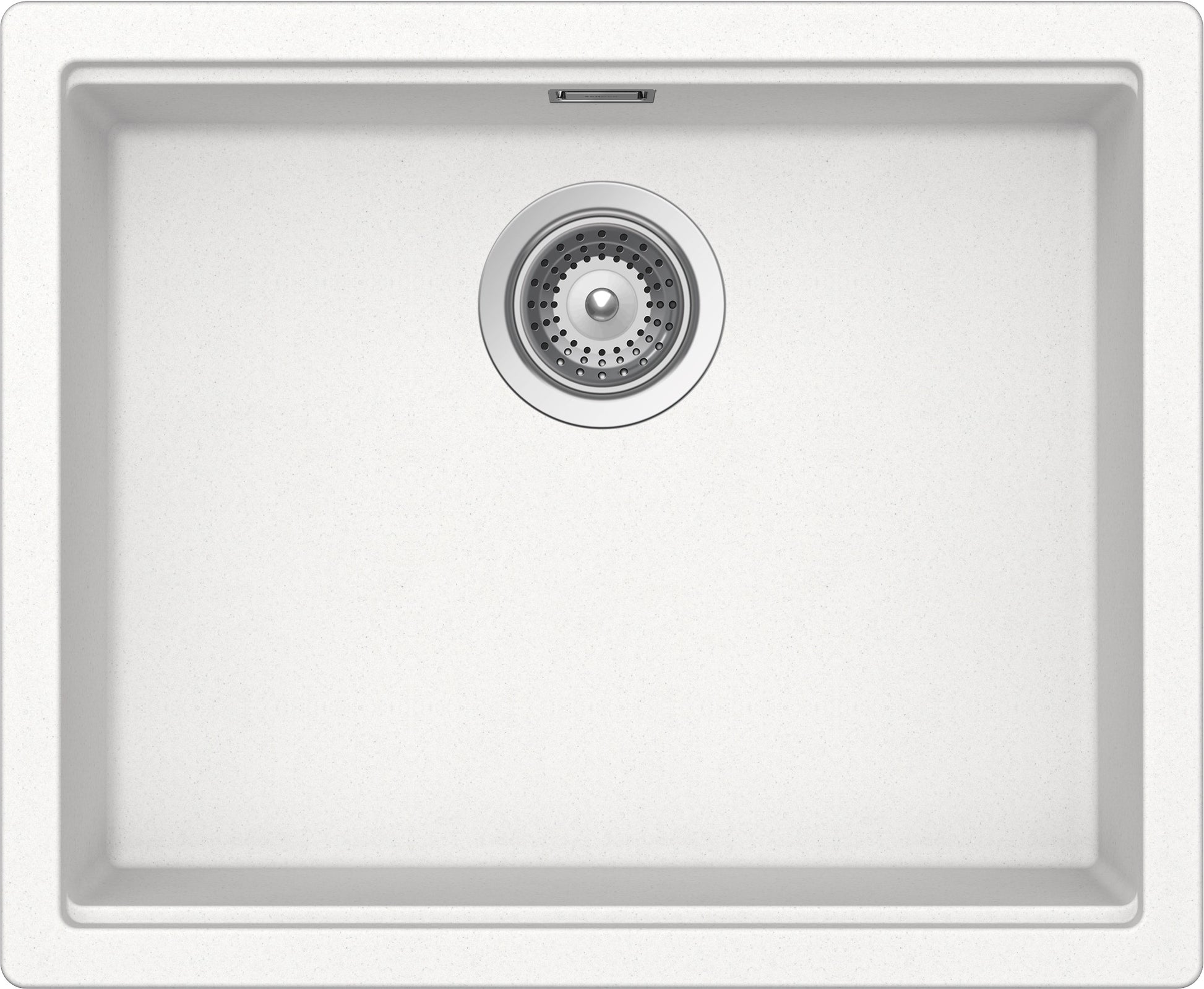 Schock LATN100LU01 | 1 VASCA - BINARIO INTEGRATO PER ACCESSORI | Cristalite | 500x400 | BIANCO ASSOL