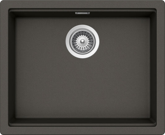 Schock LATN100LU43 | 1 VASCA - BINARIO INTEGRATO PER ACCESSORI | Cristalite | 500x400 | ASPHALT | Ba