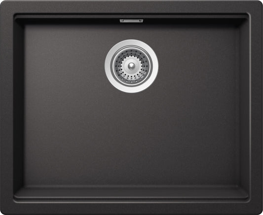 Schock LATN100LU13 | 1 VASCA - BINARIO INTEGRATO PER ACCESSORI | Cristalite | 500x400 | NERO ASSOLUT