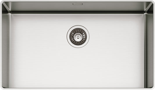 Schock TECN100XLS | 1 VASCA 700x400 - BORDO SLIM 8 mm | Acciaio Inox 304 | 716x416 | INOX SPAZZOLATO