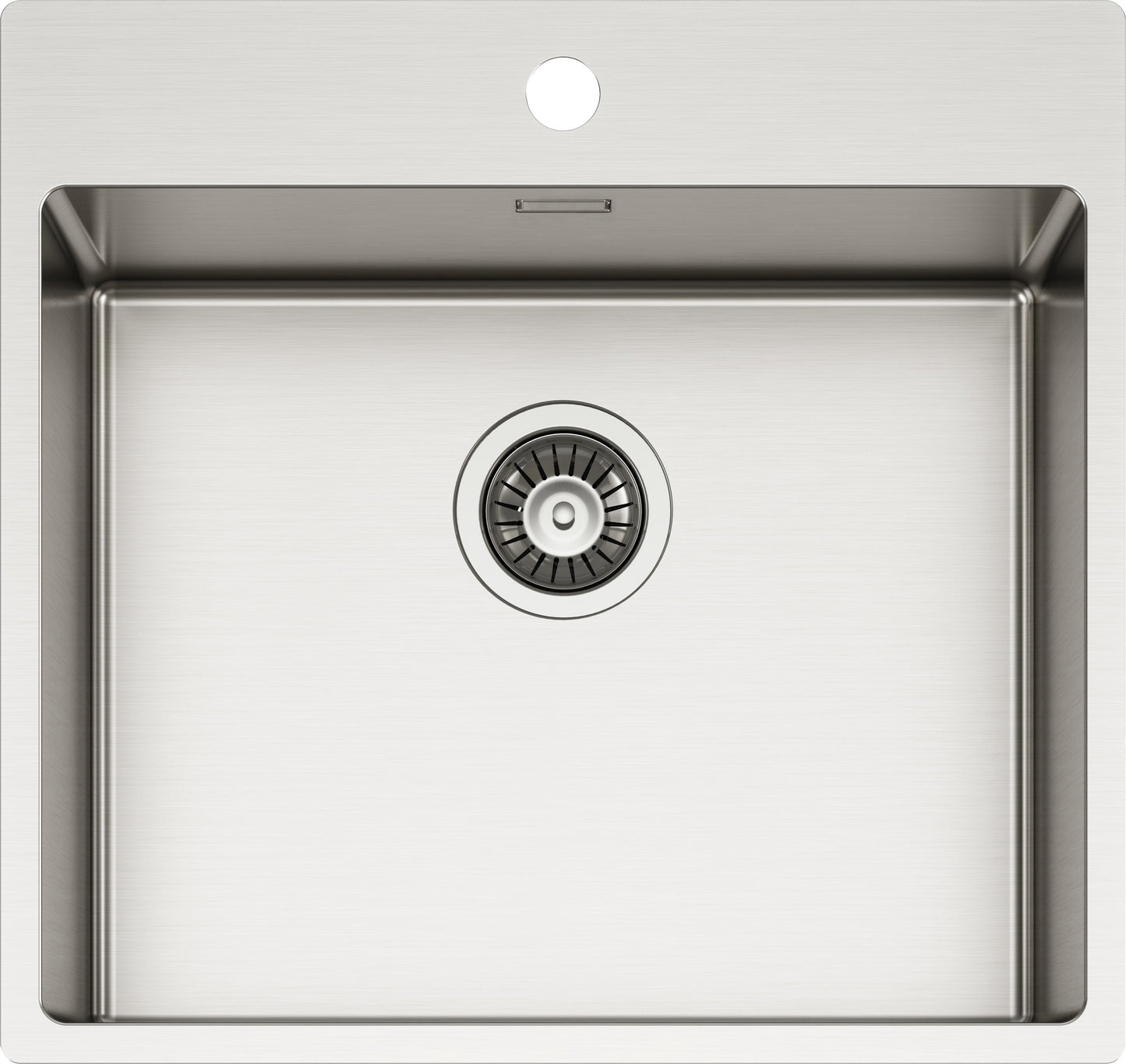 Schock TECPN100L | 1 VASCA 500x400 | Acciaio Inox 304 | 550X510 | INOX SPAZZOLATO | Base 60 | VASCHE