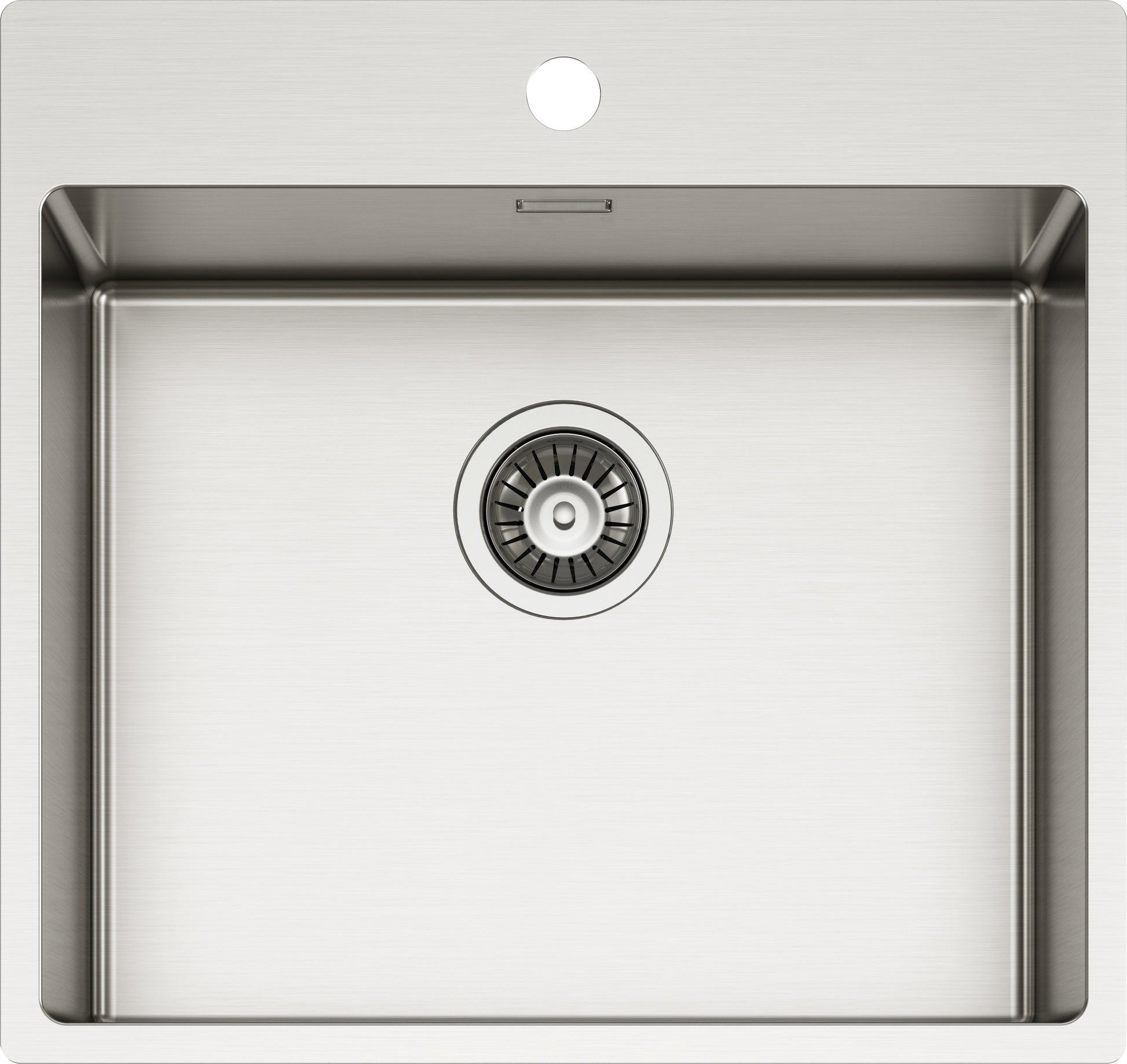 Schock TECPN100L | 1 VASCA 500x400 | Acciaio Inox 304 | 550X510 | INOX SPAZZOLATO | Base 60 | VASCHE